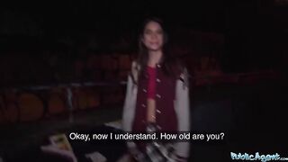 A hot French model makes money by fucking with strangers in public places