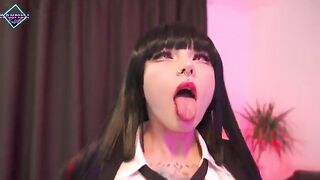 Karneli Bandi gets Yumeko Jabami’s holes covered with cum