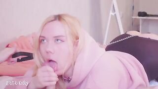 A walk with a lanyard and a butt plug with a silly stepsister