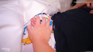 Pervert daddy fucked his stepdaughter in the middle of the night