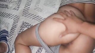 He fucked her in his pajamas, she noticed and swallowed the cum