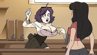 The girl from the coffee shop grew up and became a giantess