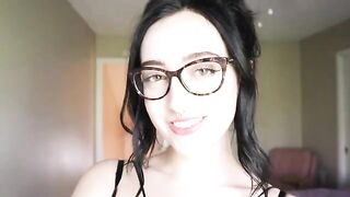 The girl is reading a hilarious book and trying not to cum