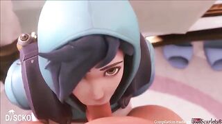 Overwatch Tracer 2021 compilation with sound - RedScarlet28’s animated Tracer scenes