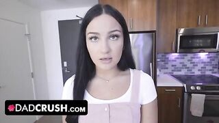Innocent teen Mila Monet gets banged by her stepdad in doggy style