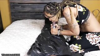 First-time performer's scene, where you can see a beautiful brunette in a homemade roleplay video