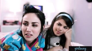 A Retro Sleepover With Two Hot College Girls