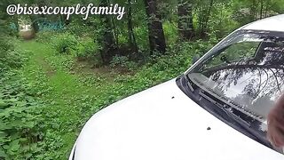 A pick up guy fucked a girl in her car in the street