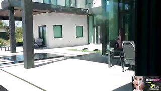 Giving a morning facial to a hot step mom on vacation