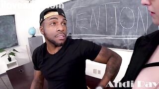 Andi Ray, the busty teacher, gets fucked hard by BBC Rome Major