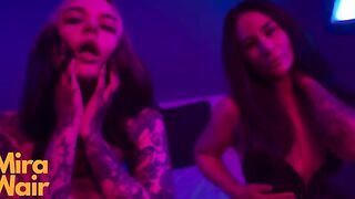 Two lesbian slaves want to have fun with you