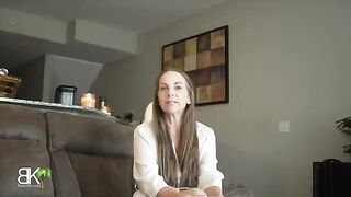 Pervert guy makes love with his stepmom on the couch