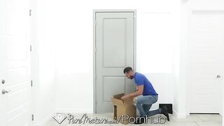 Brandi Love, the stunning MILF, gets her juicy pussy railed by a big-dicked mover