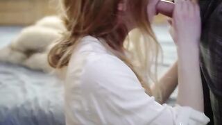 Fur coat sex with a hot blondie - Otta Koi