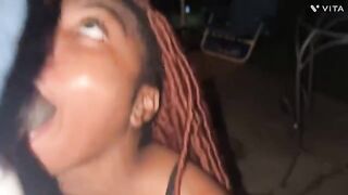 This ebony teeny is a total anal slut. Watch her get fucked hard
