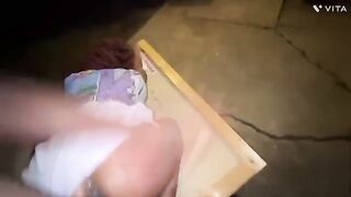 This ebony teeny is a total anal slut. Watch her get fucked hard