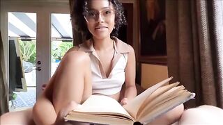 Nerdy little stepsister, Dani Diaz, learns how to be cool in a steamy session