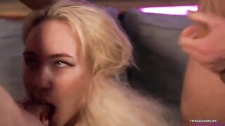 Bella Mur and Nigonika in a double blowjob, showcasing their passionate talents