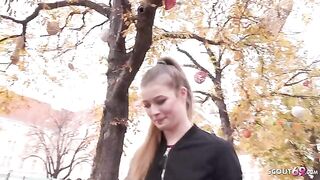 Pick-up casting with petite teen Olivia Sparkle for German Scout