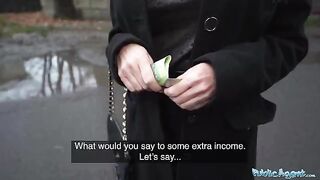 Public sex with stunning blonde MILF teacher for cash