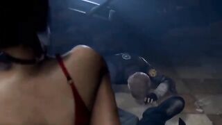 Ada Wong gets fucked by Leon Kennedy in a steamy lab encounter