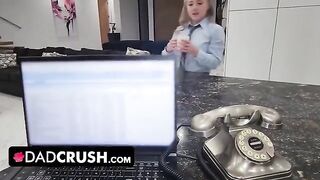 Eva Nyx gets her pussy filled with cum by stepdad in taboo scene