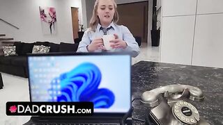 Eva Nyx gets her pussy filled with cum by stepdad in taboo scene