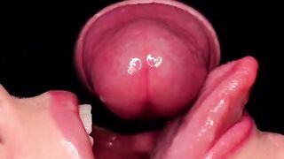 Close up blowjob with the best oral talent around