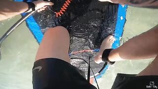 Fucked a stranger on the beach with an unexpected cumshot