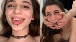 A girl with a cute face but a slut in bed, full of desire to be dominated