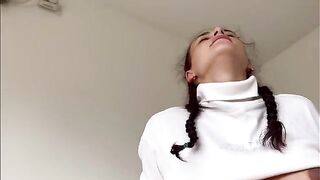 A pregnant stepsister gets fucked by her stepbrother, showcasing a taboo fantasy