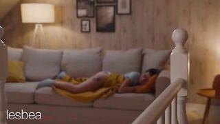 Andrea and Kaira enjoy a romantic evening together with a vibrator