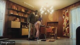 College girl Kylie gets banged by her tutor in a steamy session