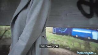 A cute little Russian girl was picked up by the Public Agent