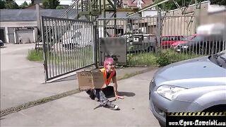 Climate activist gets fucked by Egon Kowalski, a kinky old man