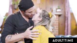 Aiden Ashley gets fucked hard on the couch by Nathan Bronson