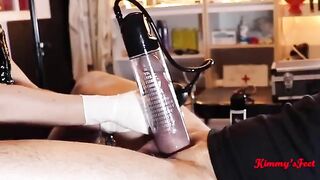 The cock pumping and cumshot compilation video is quite impressive