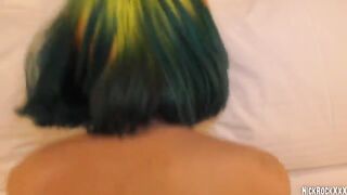 Rainbow teen gets her pussy railed on her 18th birthday