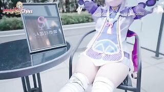 Thick Thighs Massage with Lewd Qiqi from Genshin Impact gets fucked hard