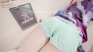 Thick Thighs Massage with Lewd Qiqi from Genshin Impact gets fucked hard