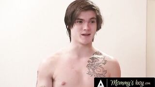 Pervert stepson Crystal Rush’s cock opening mom’s ass hole