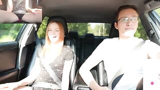 Justin gave a remote-controlled surprise to his girlfriend in the car