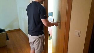 The stepson fucked his beautiful stepmom with big boobs hard