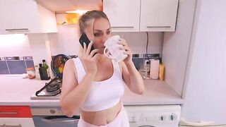 The wife called her friend to come over, but the husband overheard everything