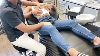 A hot doctor checked the girl’s mouth and more