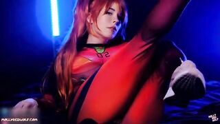 Asuka Langley’s tight pussy gets creampied after intense, passionate action