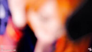 Asuka Langley’s tight pussy gets creampied after intense, passionate action