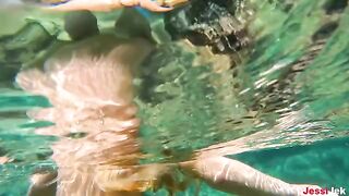 Babe JessiJek fucked on the beach in anal sex adventure