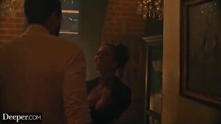 Burlesque dancer Kira gets creampied at an afterparty in a sensual scene