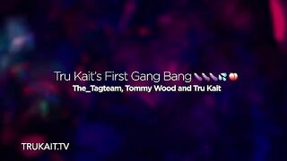 First gangbang experience for sexy Latina college girl Tru Kait